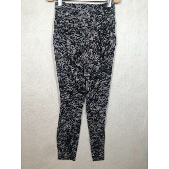 Lululemon Base Pace High-Rise Tight 25" Estuary Grey Multi Leggings Women's 4 - Picture 4 of 8